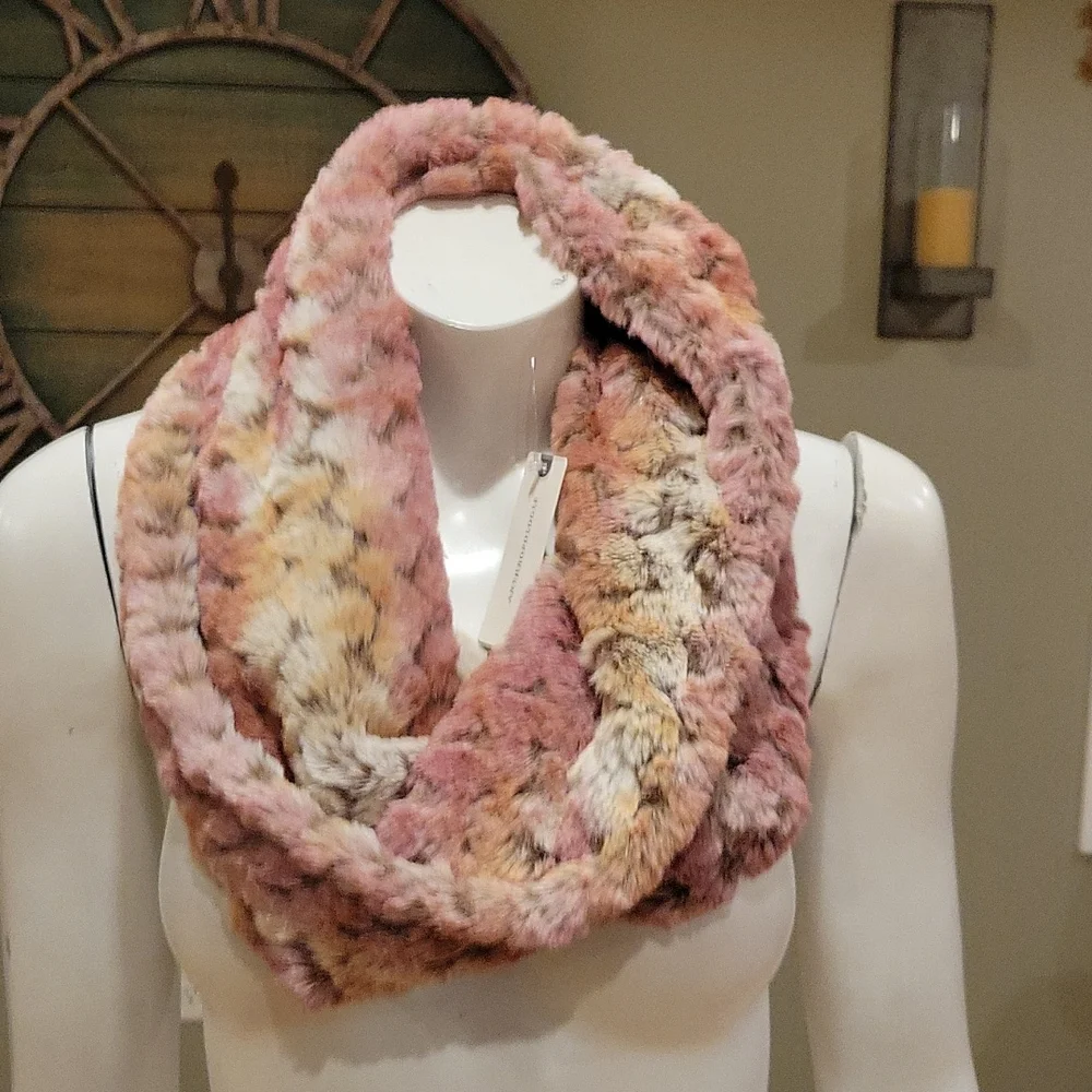 Anthropologie Remy  faux fur stole scarf - Picture 2 of 11